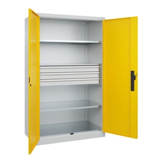 C+P Schwerlastschrank Acurado Pro 1950 x 1200 x 600 mm 7035/1023