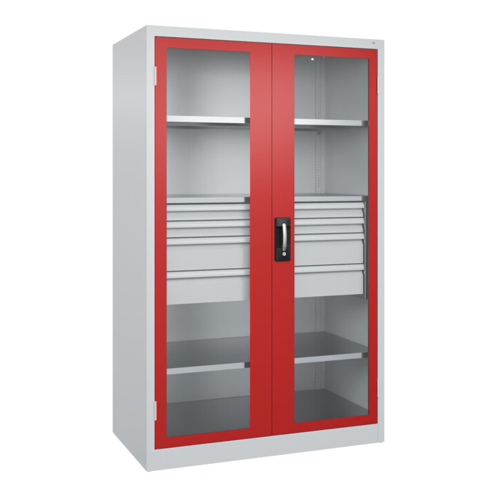 C+P Schwerlastschrank Acurado Pro 1950 x 1200 x 600 mm 7035/3000