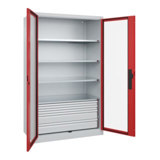 C+P Schwerlastschrank Acurado Pro 1950 x 1200 x 600 mm 7035/3000