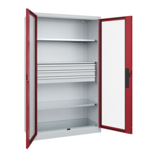 C+P Schwerlastschrank Acurado Pro 1950 x 1200 x 600 mm 7035/3003