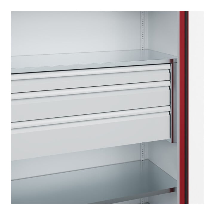 C+P Schwerlastschrank Acurado Pro 1950 x 1200 x 600 mm 7035/3003