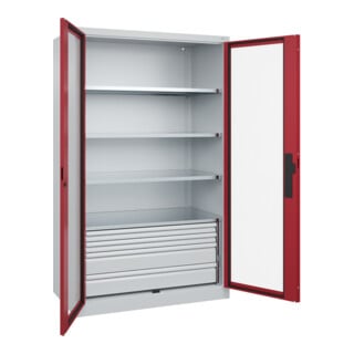 C+P Schwerlastschrank Acurado Pro 1950 x 1200 x 600 mm 7035/3003