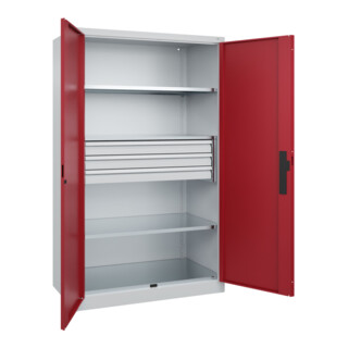 C+P Schwerlastschrank Acurado Pro 1950 x 1200 x 600 mm 7035/3003