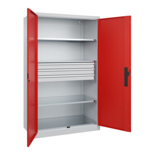 C+P Schwerlastschrank Acurado Pro 1950 x 1200 x 600 mm 7035/3020