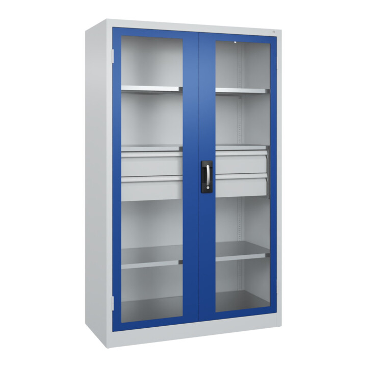 C+P Schwerlastschrank Acurado Pro 1950 x 1200 x 600 mm 7035/5010