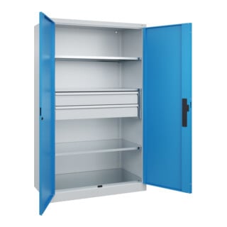 C+P Schwerlastschrank Acurado Pro 1950 x 1200 x 600 mm 7035/5012