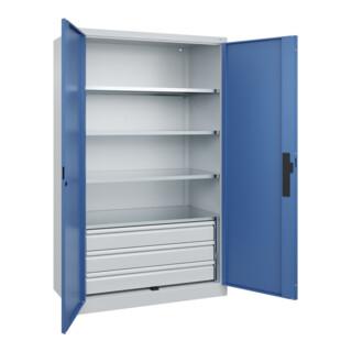 C+P Schwerlastschrank Acurado Pro 1950 x 1200 x 600 mm 7035/5023