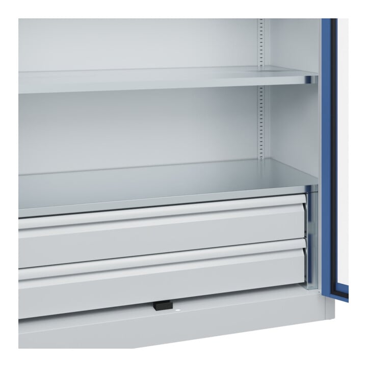 C+P Schwerlastschrank Acurado Pro 1950 x 1200 x 600 mm 7035/5023
