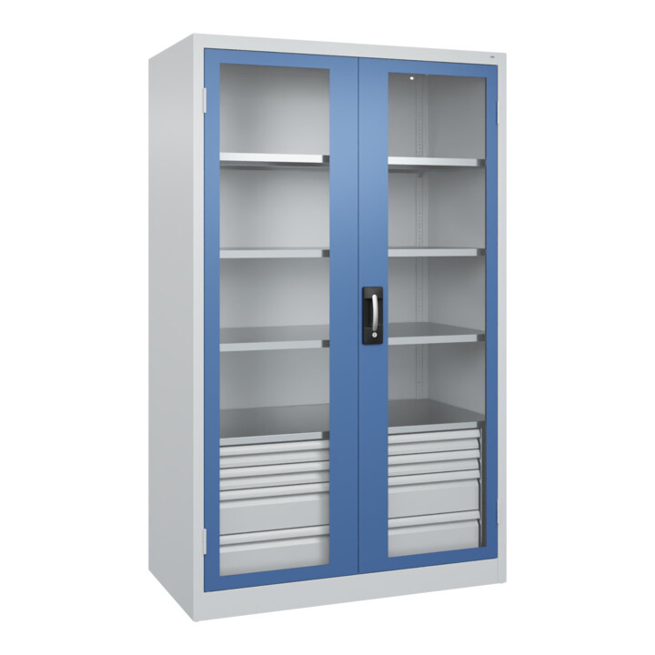 C+P Schwerlastschrank Acurado Pro 1950 x 1200 x 600 mm 7035/5023