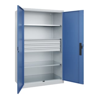 C+P Schwerlastschrank Acurado Pro 1950 x 1200 x 600 mm 7035/5023