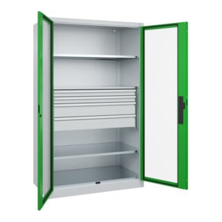 C+P Schwerlastschrank Acurado Pro 1950 x 1200 x 600 mm 7035/6037