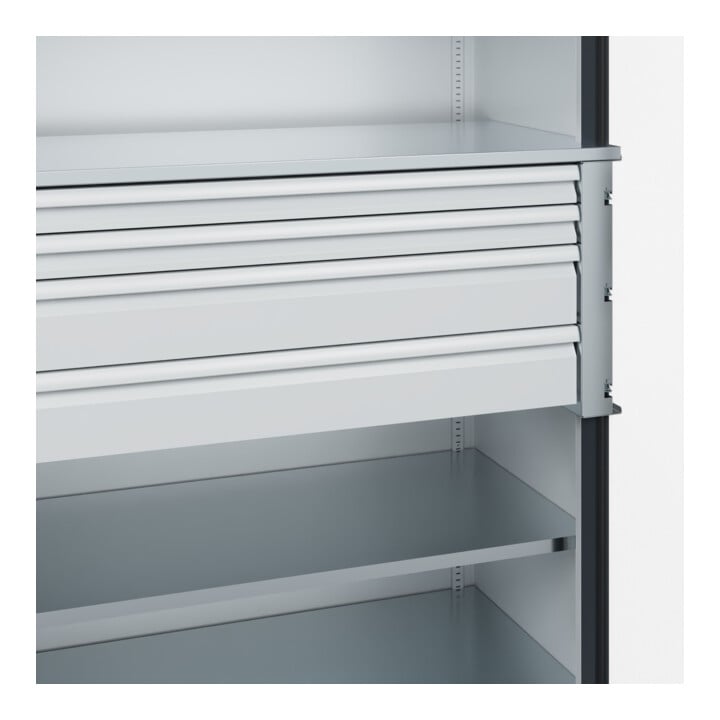 C+P Schwerlastschrank Acurado Pro 1950 x 1200 x 600 mm 7035/7016