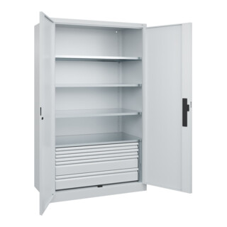 C+P Schwerlastschrank Acurado Pro 1950 x 1200 x 600 mm 7035/7035