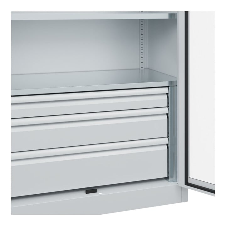 C+P Schwerlastschrank Acurado Pro 1950 x 1200 x 600 mm 7035/7035