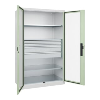 C+P Schwerlastschrank Acurado Pro 1950 x 1200 x 600 mm 9016/6019