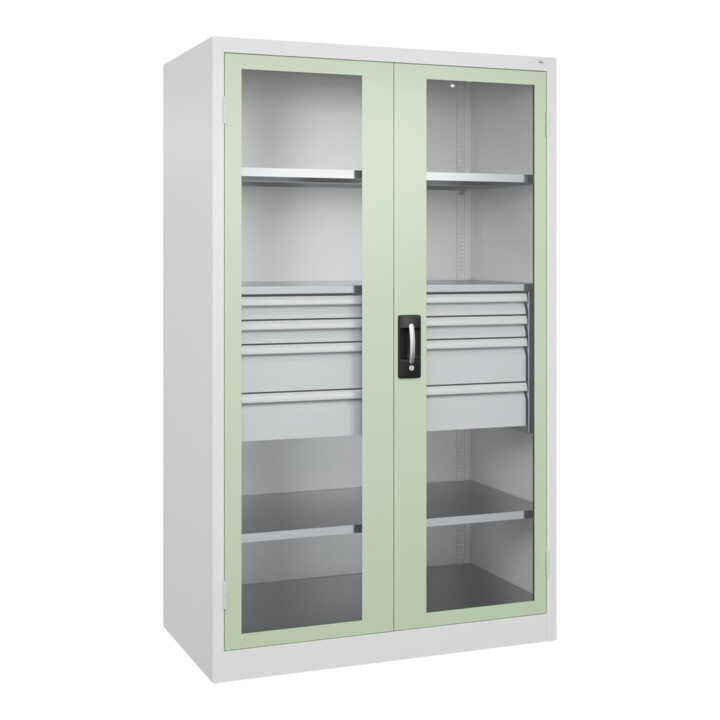 C+P Schwerlastschrank Acurado Pro 1950 x 1200 x 600 mm 9016/6019