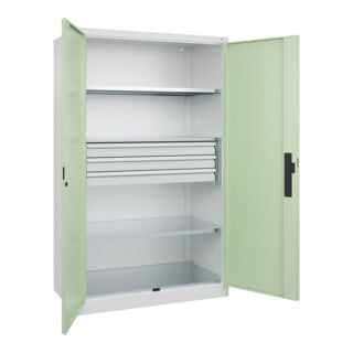 C+P Schwerlastschrank Acurado Pro 1950 x 1200 x 600 mm 9016/6019