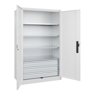 C+P Schwerlastschrank Acurado Pro 1950 x 1200 x 600 mm 9016/9016