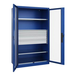 C+P Schwerlastschrank Acurado Pro 1950 x 1200 x 600 mm blau