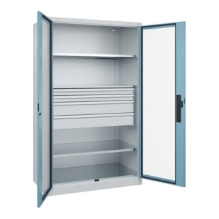 C+P Schwerlastschrank Acurado Pro 1950 x 1200 x 600 mm mit Schubladen