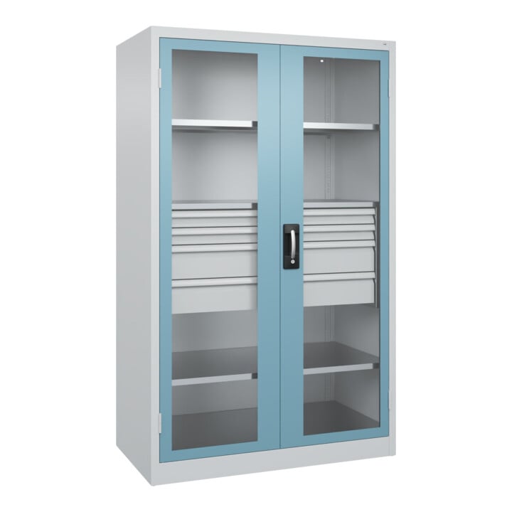 C+P Schwerlastschrank Acurado Pro 1950 x 1200 x 600 mm mit Schubladen