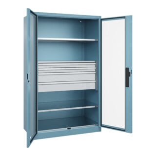 C+P Schwerlastschrank Acurado Pro 1950 x 1200 x 600 mm mit Schubladen