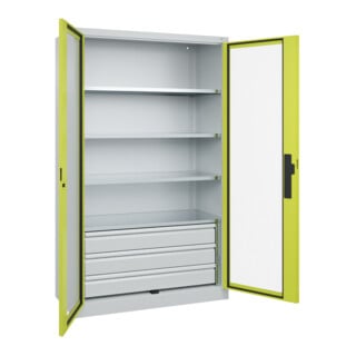 C+P Schwerlastschrank Acurado Pro 1950 x 1200 x 600 mm mit Schubladen