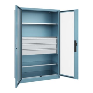C+P Schwerlastschrank Acurado Pro 1950 x 1200 x 600 mm mit Schubladen