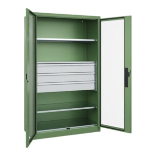 C+P Schwerlastschrank Acurado Pro 1950 x 1200 x 600 mm mit Schubladen