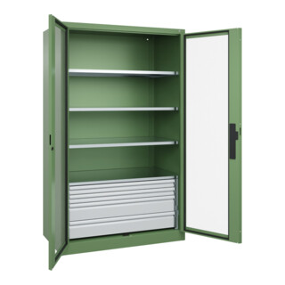 C+P Schwerlastschrank Acurado Pro 1950 x 1200 x 600 mm mit Schubladen