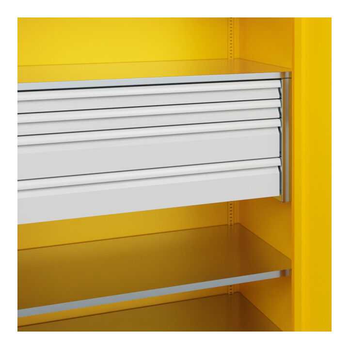 C+P Schwerlastschrank Acurado Pro 1950 x 1200 x 600 mm RAL 1023