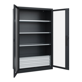 C+P Schwerlastschrank Acurado Pro 1950 x 1200 x 600 mm schwarzgrau