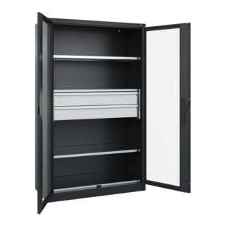 C+P Schwerlastschrank Acurado Pro 1950 x 1200 x 600 mm schwarzgrau