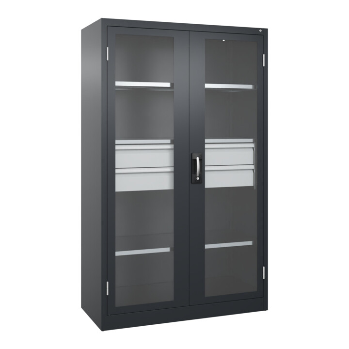 C+P Schwerlastschrank Acurado Pro 1950 x 1200 x 600 mm schwarzgrau