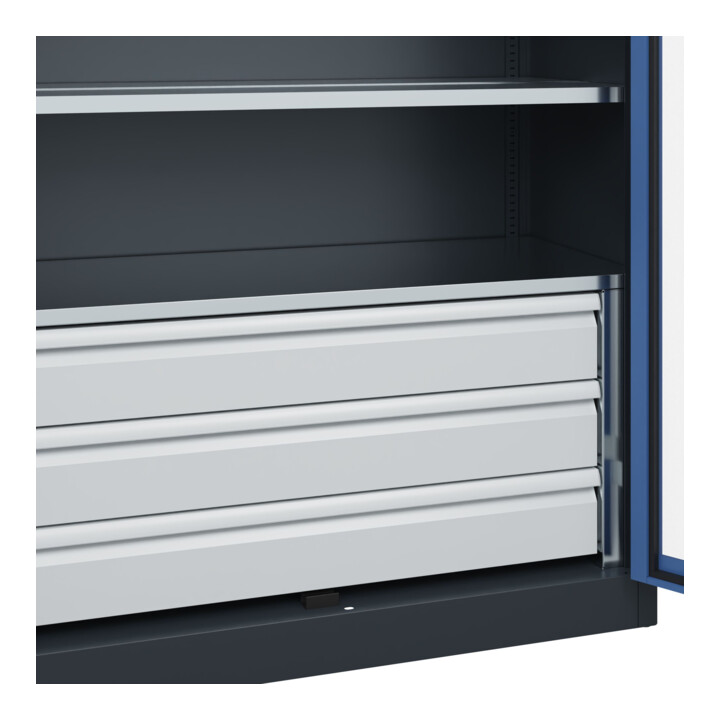 C+P Schwerlastschrank Acurado Pro 1950 x 1200 x 600mm 7016/5010