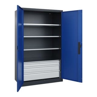 C+P Schwerlastschrank Acurado Pro 1950 x 1200 x 600mm 7016/5010