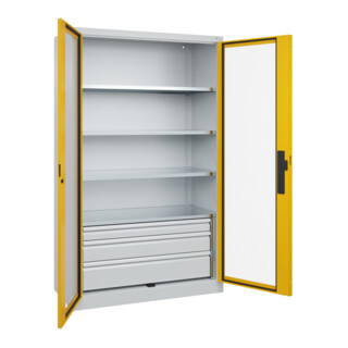 C+P Schwerlastschrank Acurado Pro 1950 x 1200 x 600mm 7035/1004