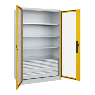 C+P Schwerlastschrank Acurado Pro 1950 x 1200 x 600mm 7035/1004