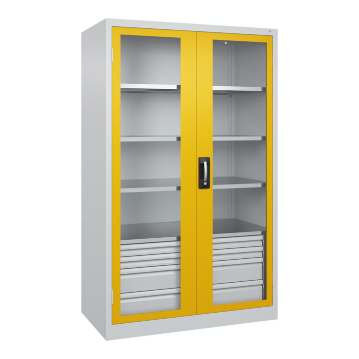 C+P Schwerlastschrank Acurado Pro 1950 x 1200 x 600mm 7035/1004