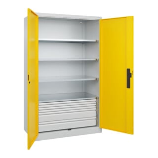 C+P Schwerlastschrank Acurado Pro 1950 x 1200 x 600mm 7035/1023