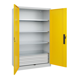 C+P Schwerlastschrank Acurado Pro 1950 x 1200 x 600mm 7035/1023