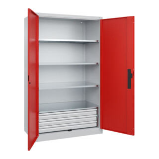 C+P Schwerlastschrank Acurado Pro 1950 x 1200 x 600mm 7035/3020