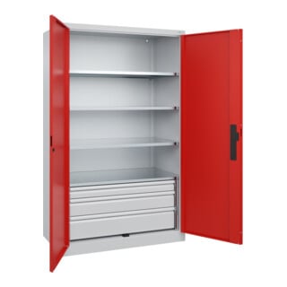C+P Schwerlastschrank Acurado Pro 1950 x 1200 x 600mm 7035/3020