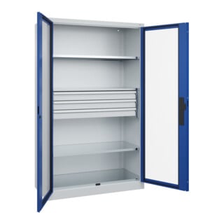 C+P Schwerlastschrank Acurado Pro 1950 x 1200 x 600mm 7035/5010