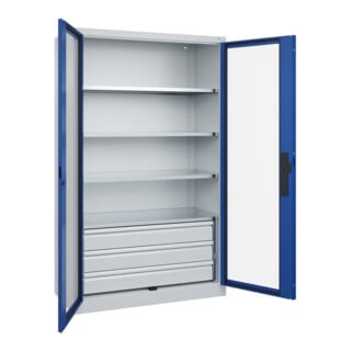 C+P Schwerlastschrank Acurado Pro 1950 x 1200 x 600mm 7035/5010