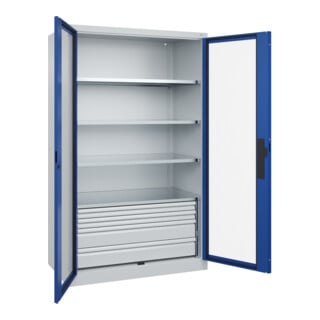 C+P Schwerlastschrank Acurado Pro 1950 x 1200 x 600mm 7035/5010