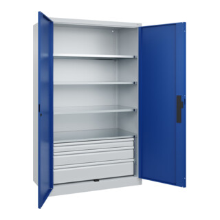 C+P Schwerlastschrank Acurado Pro 1950 x 1200 x 600mm 7035/5010
