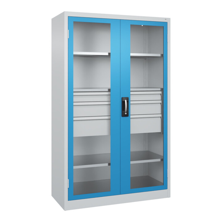 C+P Schwerlastschrank Acurado Pro 1950 x 1200 x 600mm 7035/5012