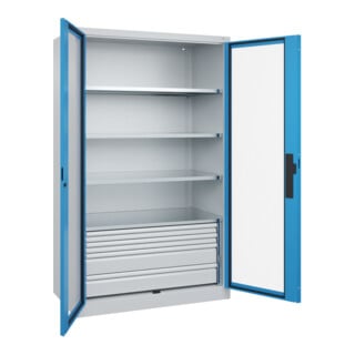 C+P Schwerlastschrank Acurado Pro 1950 x 1200 x 600mm 7035/5012