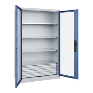 C+P Schwerlastschrank Acurado Pro 1950 x 1200 x 600mm 7035/5023